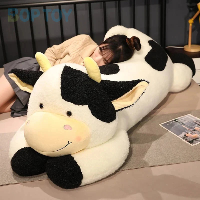 Jumbo Lounging Dairy Cow Plushie, 4 Colors, 35-43" | 90-110 cm — image 1