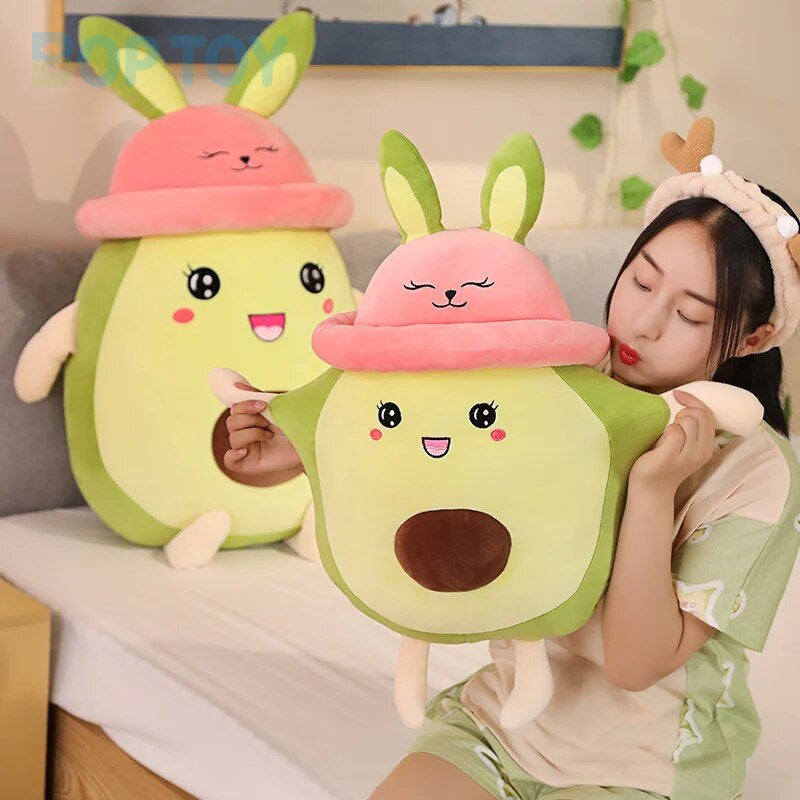 Plushie Jumbo Rabbit Avocado with Pink Hat, 31" | 80 cm — image 3