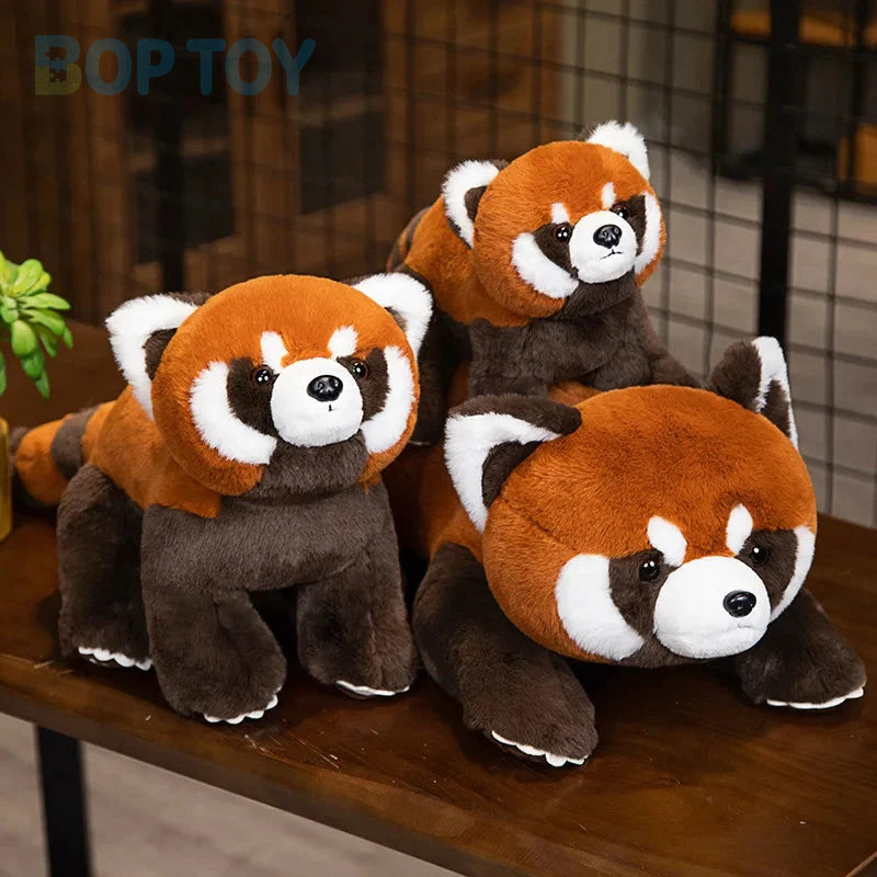Standing Life-like Fluffy Red Panda Plush — image 3