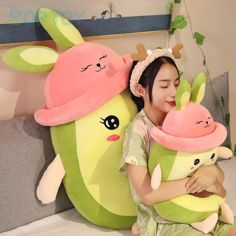 Plushie Jumbo Rabbit Avocado with Pink Hat, 31" | 80 cm — image 4