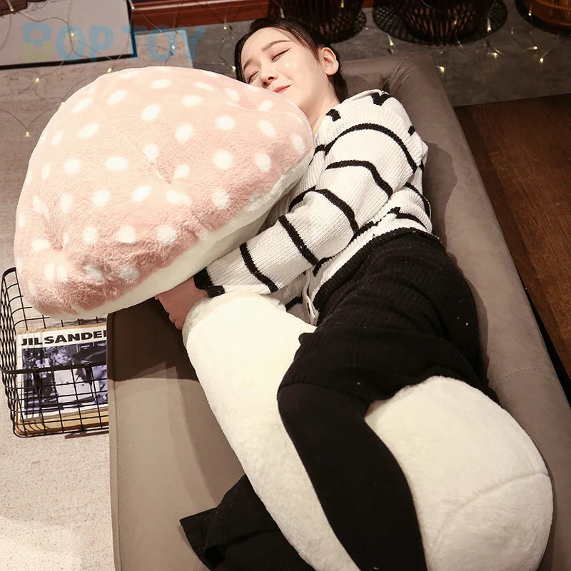 Jumbo Mushroom Plushie Body Pillow: Five Colors, 2.6-3.3' | 80-100 cm — image 5