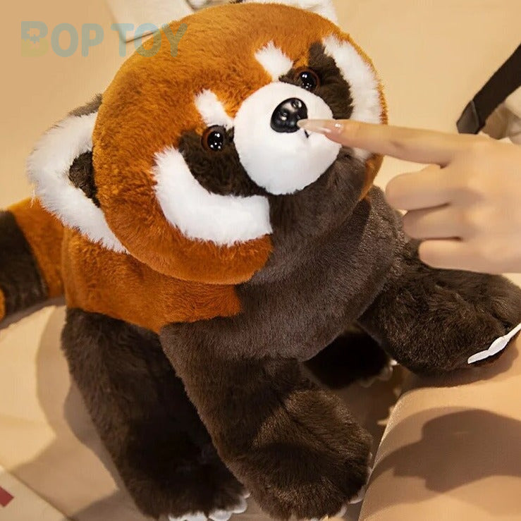 Standing Life-like Fluffy Red Panda Plush — image 7