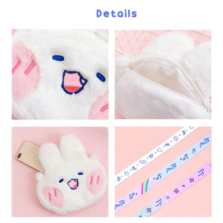 Lovely Mongmong Rabbit Crossbody Plush Bag — image 8