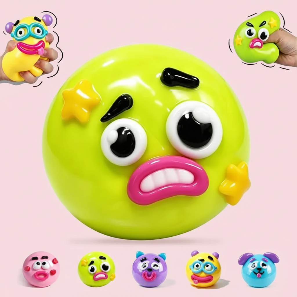 Dog Face Swap Squishy — Slow-Rise Moldable Stress Relief Toy