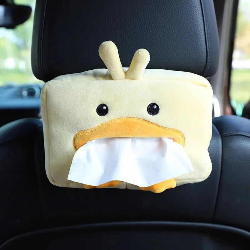 Duck Plushie Tissue Dispenser - Cute & Functional Car Accessory — image 1