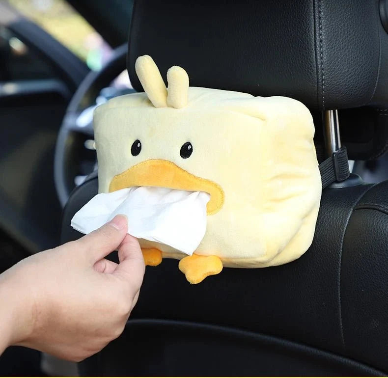 Duck Plushie Tissue Dispenser - Cute & Functional Car Accessory — image 10