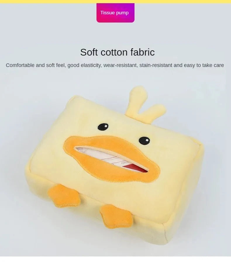 Duck Plushie Tissue Dispenser - Cute & Functional Car Accessory — image 11