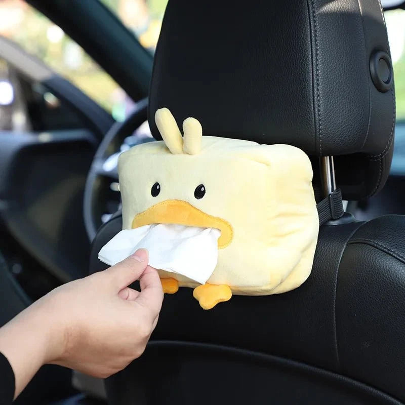 Duck Plushie Tissue Dispenser - Cute & Functional Car Accessory — image 2