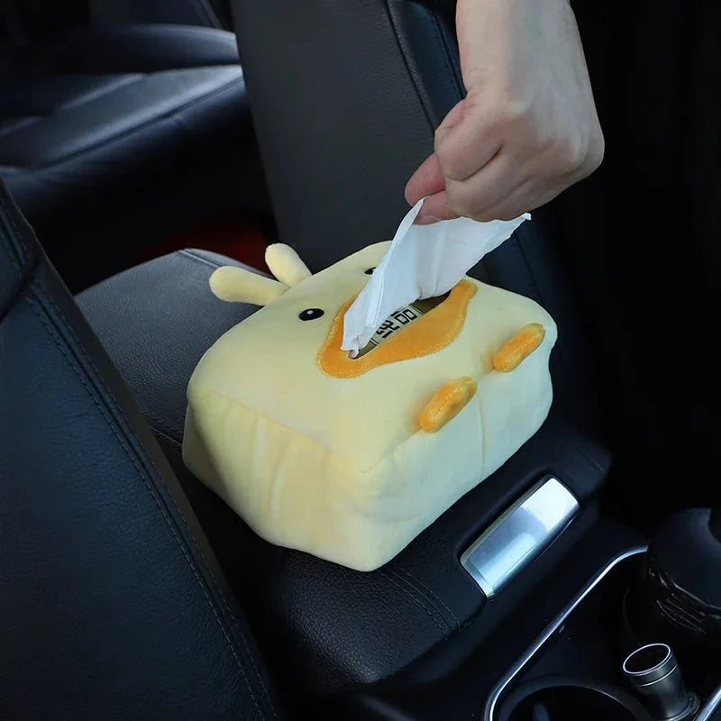 Duck Plushie Tissue Dispenser - Cute & Functional Car Accessory — image 4