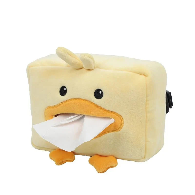 Duck Plushie Tissue Dispenser - Cute & Functional Car Accessory — image 5