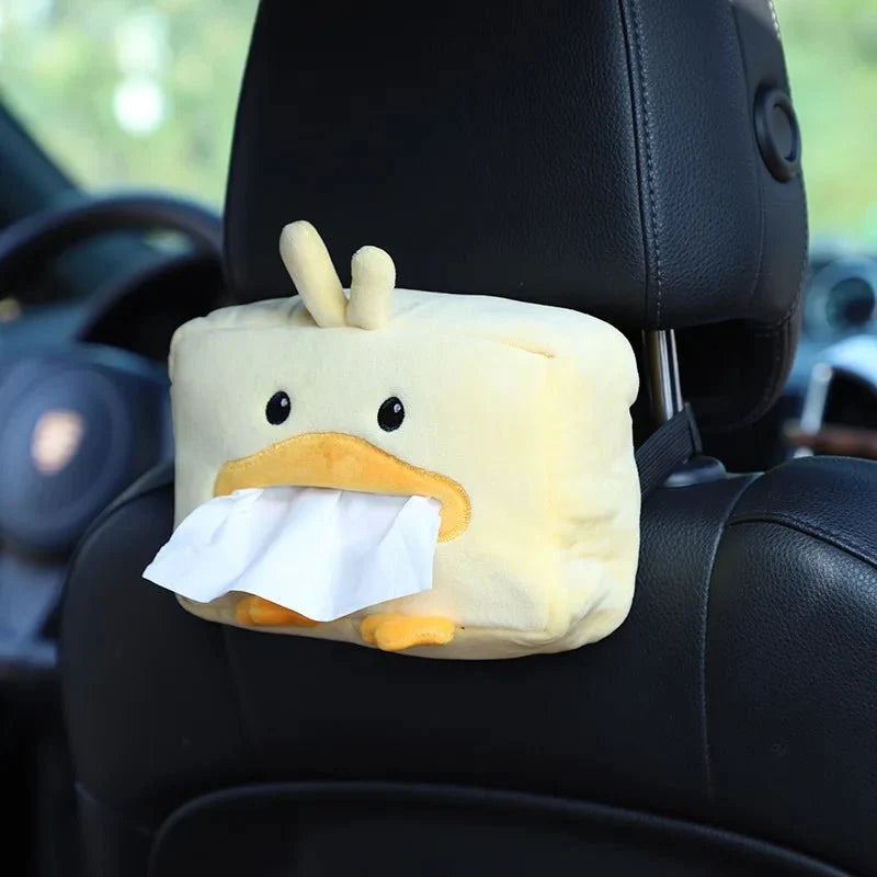Duck Plushie Tissue Dispenser - Cute & Functional Car Accessory — image 6