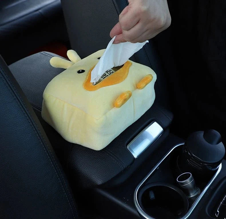 Duck Plushie Tissue Dispenser - Cute & Functional Car Accessory — image 9