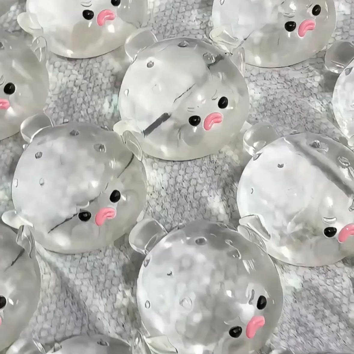 Transparent Puffer Fish Stress Relief Taba Squishy Toy – product image 4