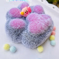 260g Handmade Silicone Cat's Paw Stress Relief Squishy Toy — pink & white / yellow & pink / pink & blue & More – product image 13