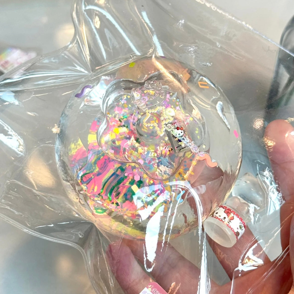 Transparent Flower Stress Ball Taba Squishy Toy (Liquid Squishy) – product image 2