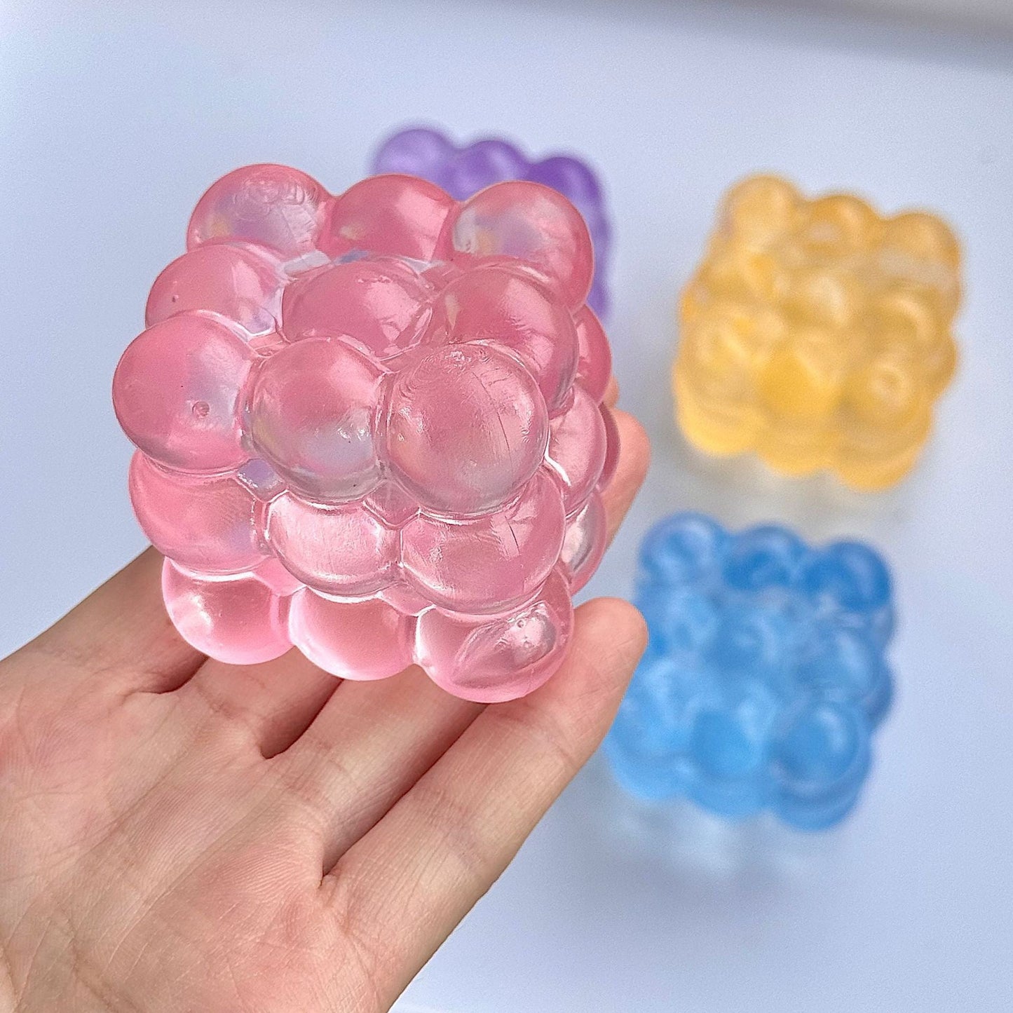 5cm Cube Stress Ball Jelly Ball Squishy Stress Relief Decompression Toy – product image 2