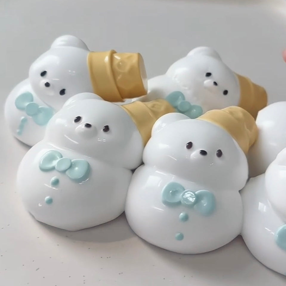 Handmade Snow Bear Squishy Stress Relief Toy - Christmas Series – product image 5