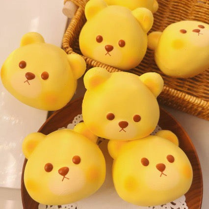 Slow Rising Squishy Bear Head Stress Relief Decompression Toy — 1pc / 2pcs – product image 4