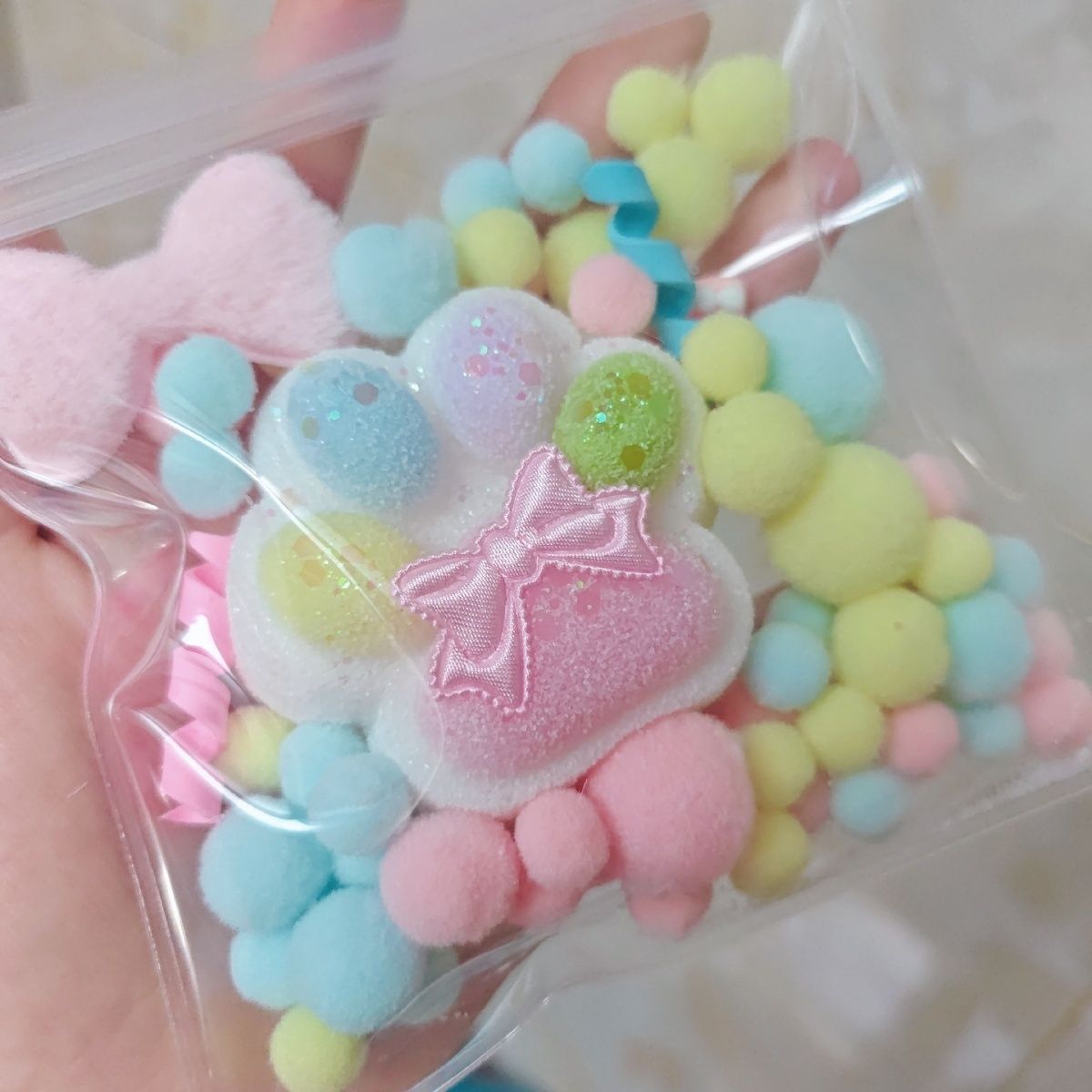 Handmade Silicone Rainbow Cat’s Paw without fur Stress Relief Squishy Toy – product image 5