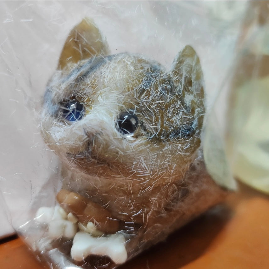 1pc Handmade Silicone Small Orange Cat Stress Relief Squishy Toy – product image 5