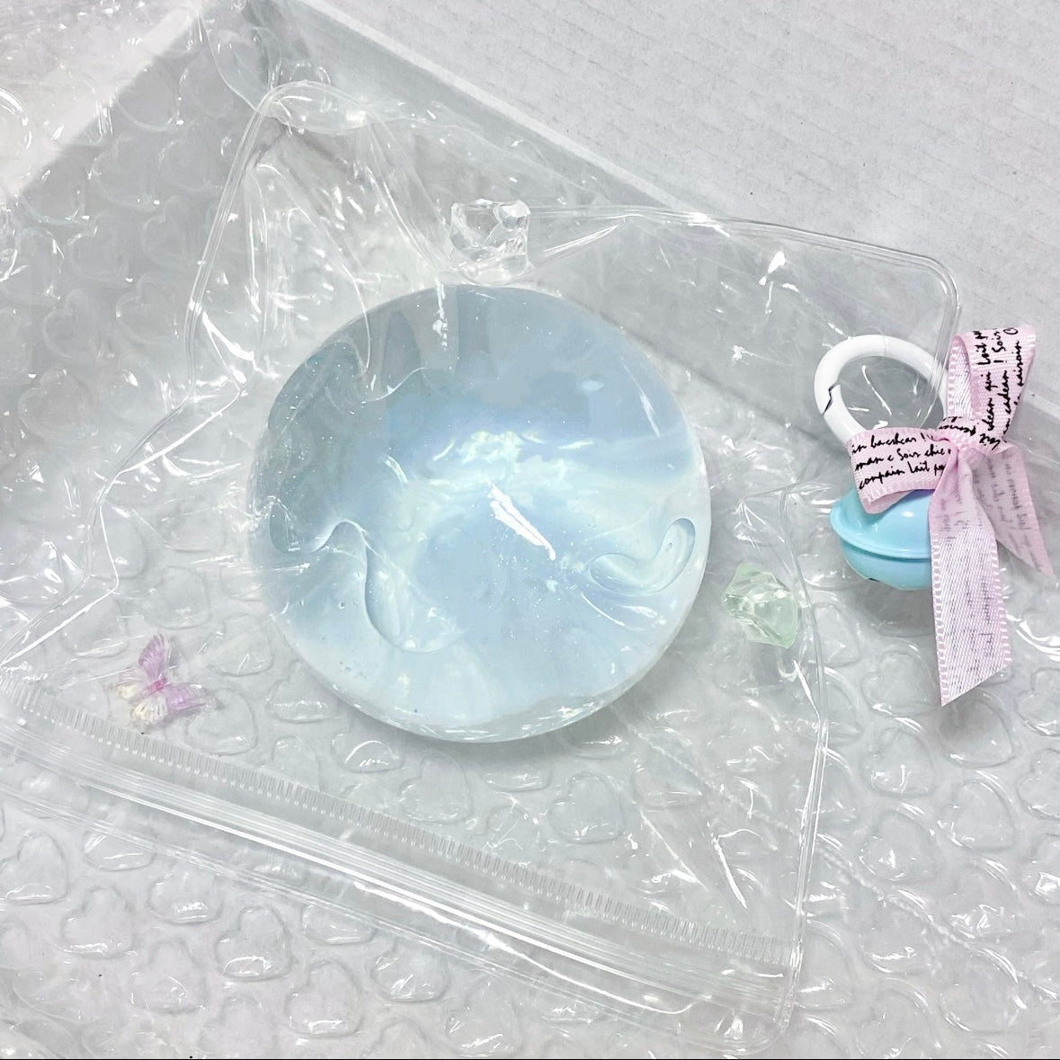 Handmade Transparent Stress Ball Taba Squishy Toy with Freebie – product image 9
