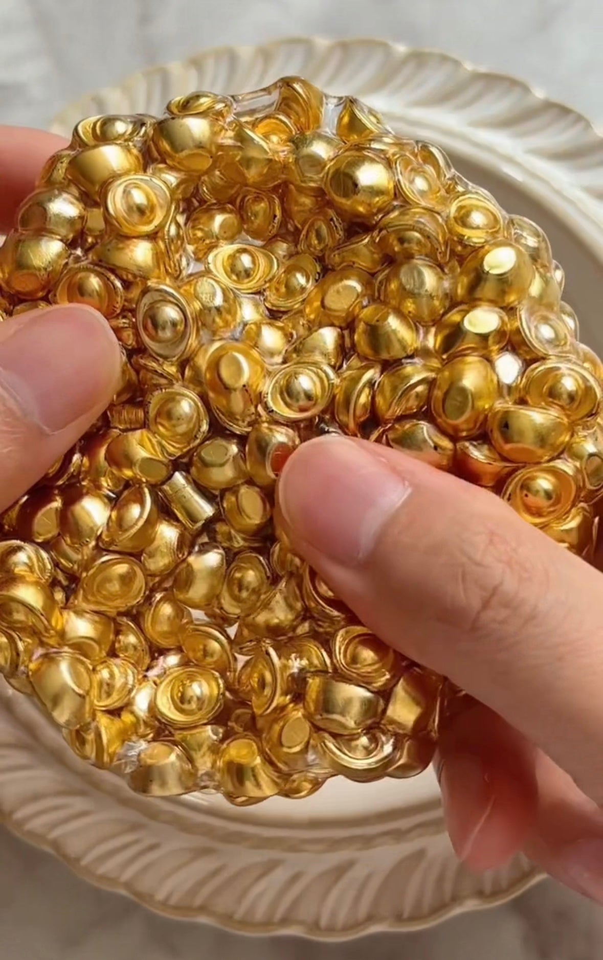 Gold Handmade Stress Ball – product image 2