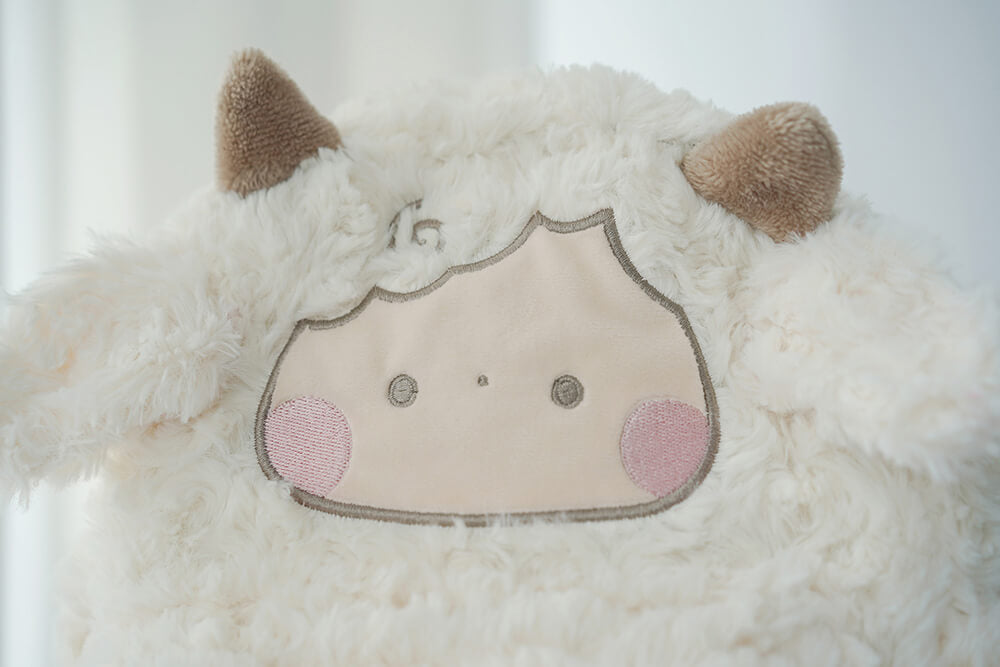 Cute Little Lamb Fluffy Backpack JK Plush Bag — image 3
