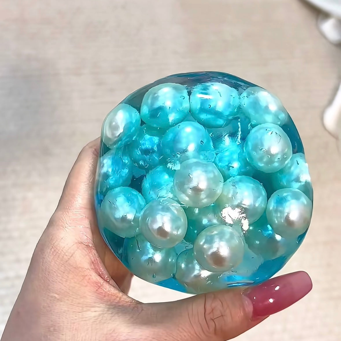 Pearl & Vaseline Base Stress Ball Squishy Stress Relief Decompression Toy – product image 4