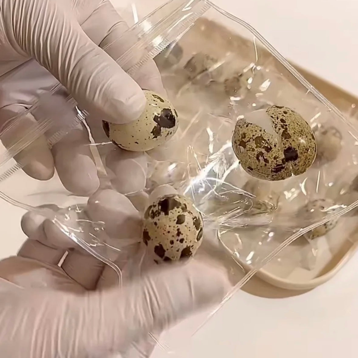 3pcs Quail Eggs Stress Relief Taba Squishy Toy – product image 3