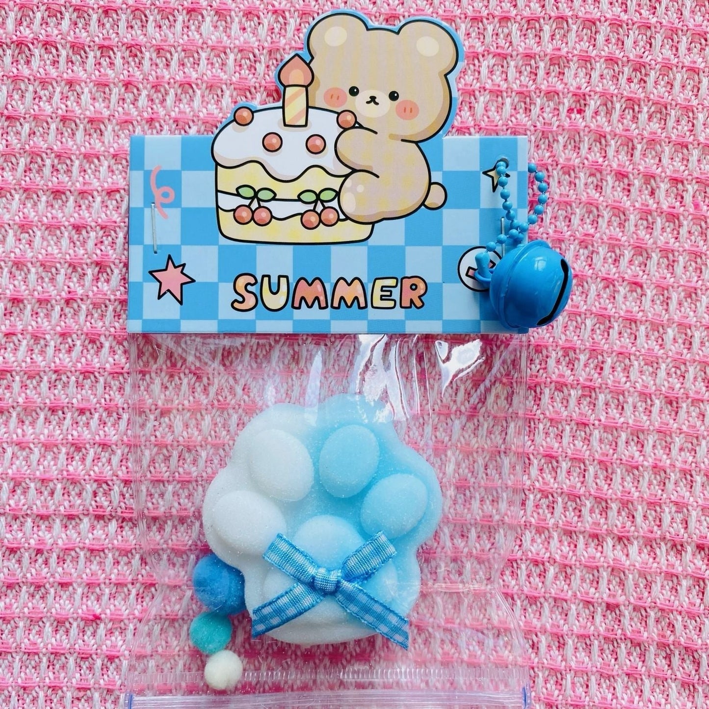 Handmade Silicone Cat's Paw Stress Relief Taba Squishy Toy — pink / purple / blue & More – product image 11