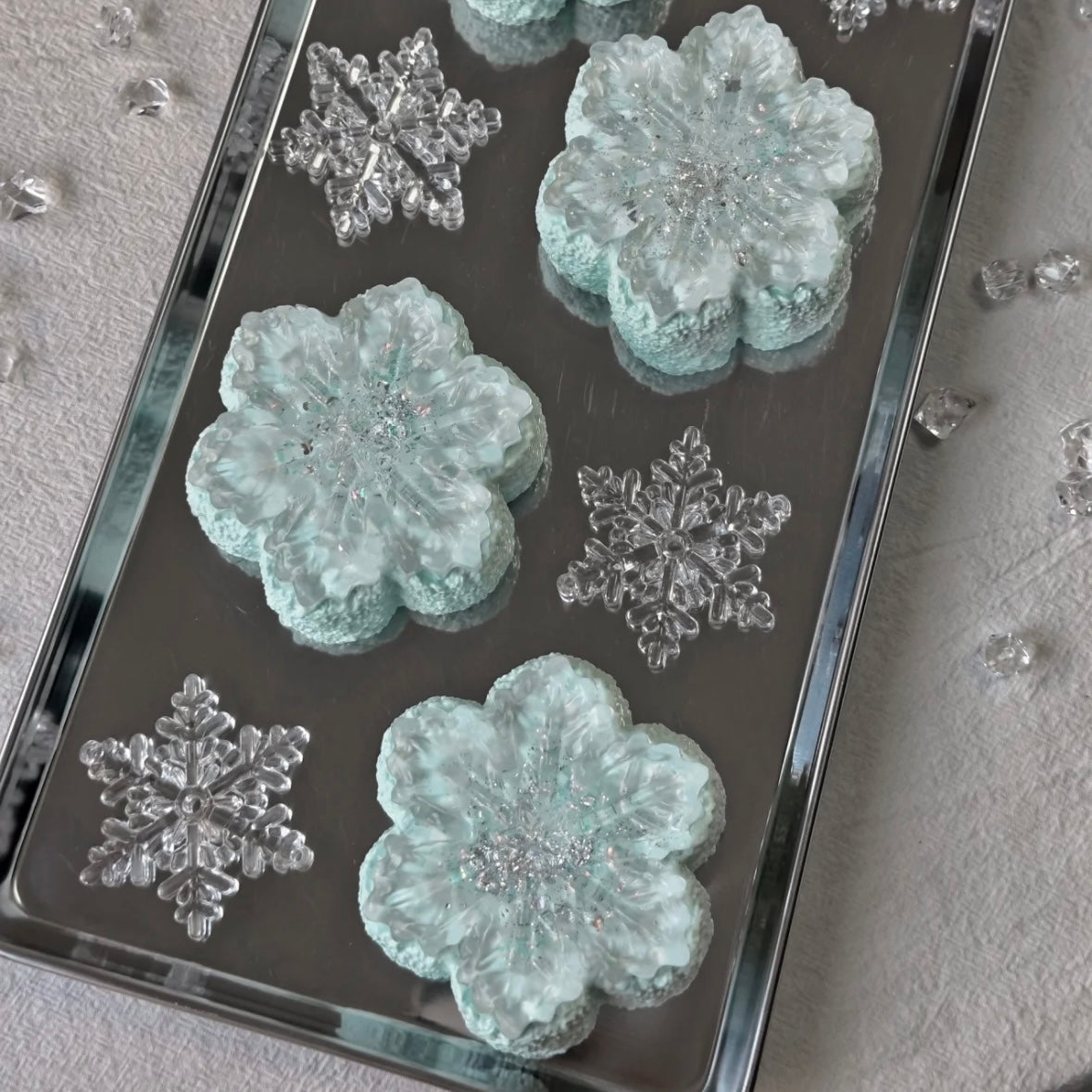 Transparent Snowflower Taba Squishy Toy – product image 2