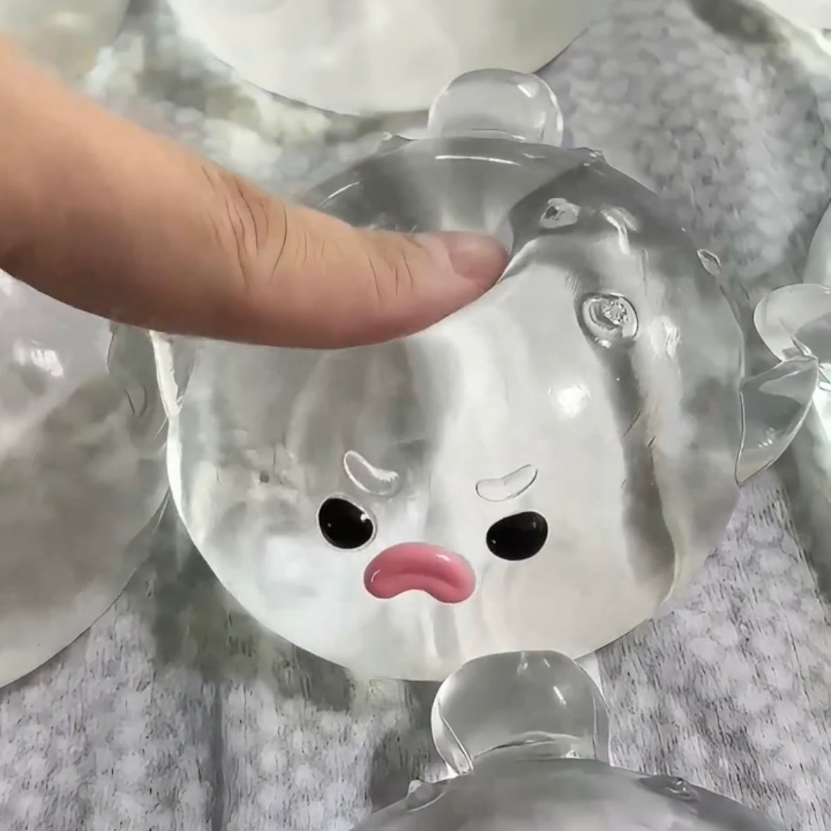 Transparent Puffer Fish Stress Relief Taba Squishy Toy – product image 5