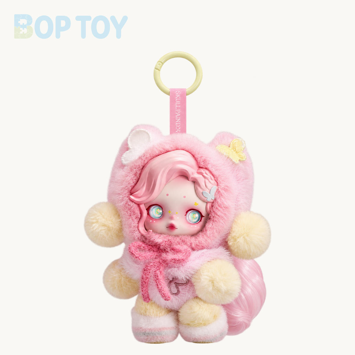 POP MART SKULLPANDA × My Little Pony Series Plush Pendant Blindbox — Fluttershy option
