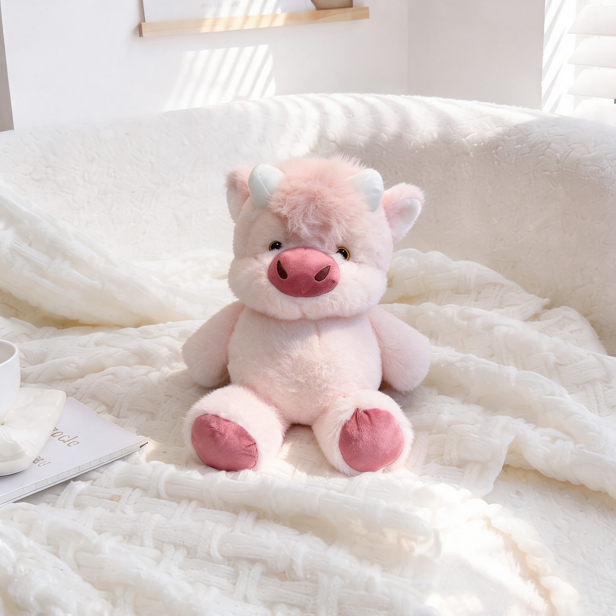 Kawaii Running Cow Plush Family — image 11