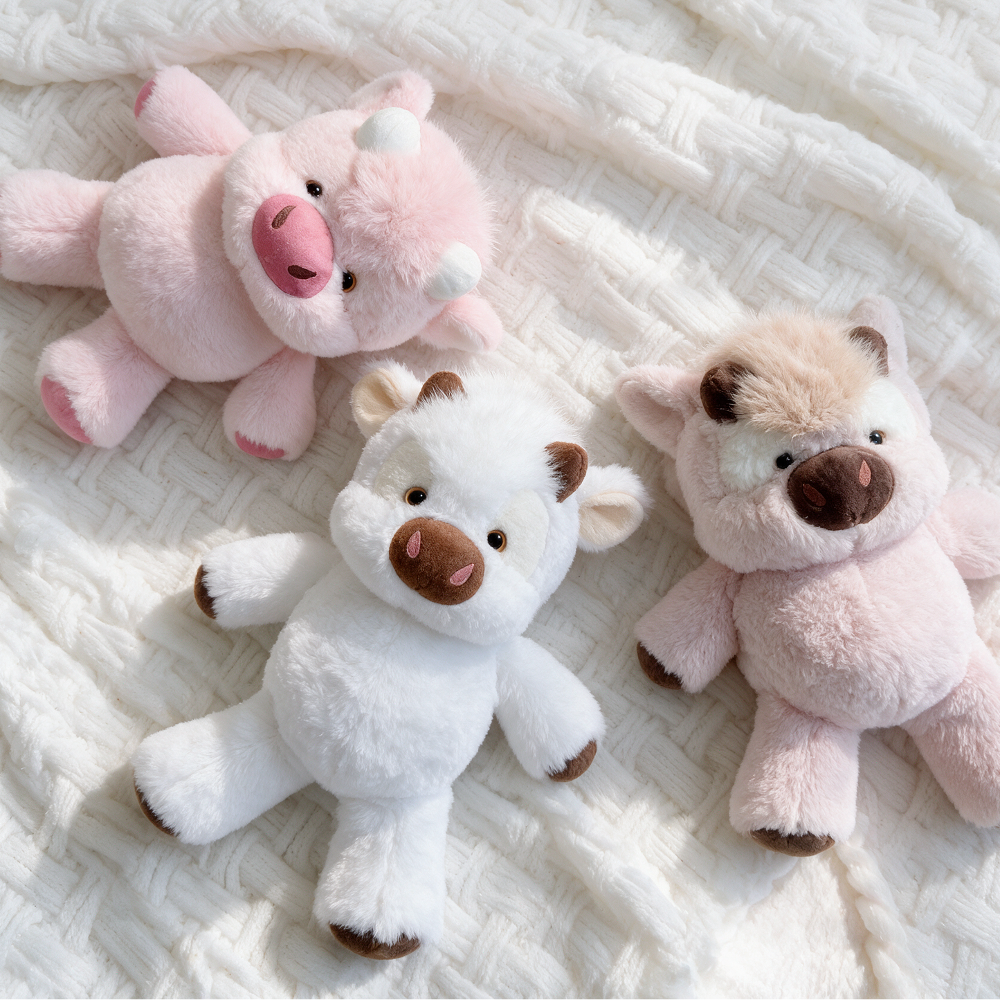 Kawaii Running Cow Plush Family — image 8