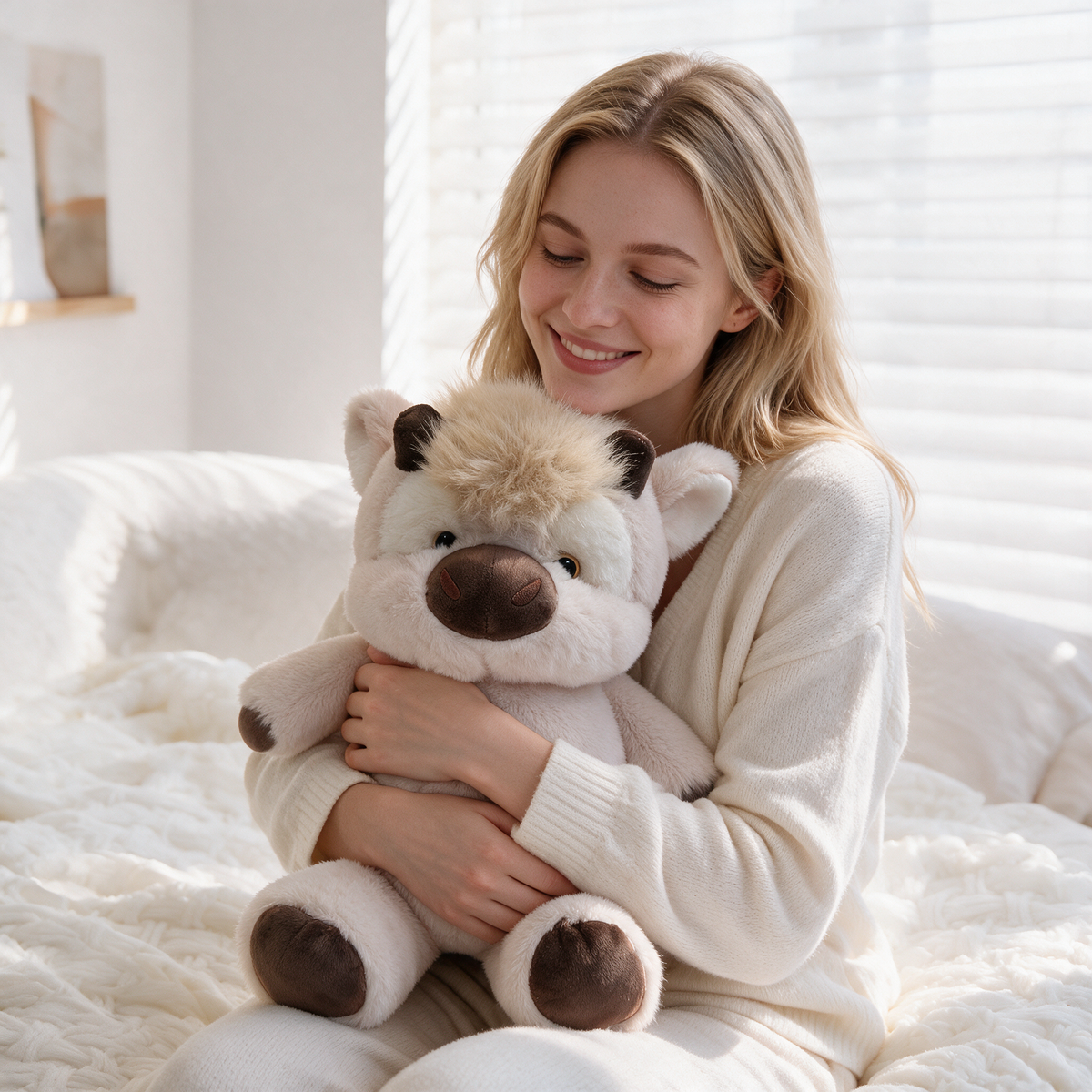Kawaii Running Cow Plush Family — image 3