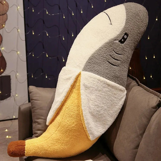 Jumbo Banana Shark Plushie, 18-43" | 45-110 cm — image 1