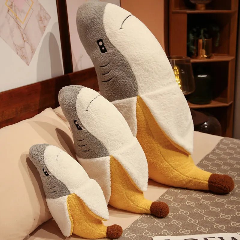 Jumbo Banana Shark Plushie, 18-43" | 45-110 cm — image 2