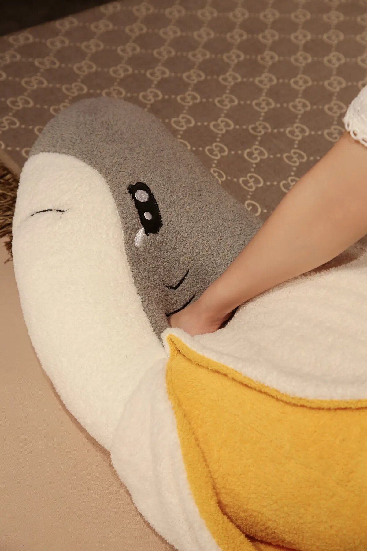 Jumbo Banana Shark Plushie, 18-43" | 45-110 cm — image 3