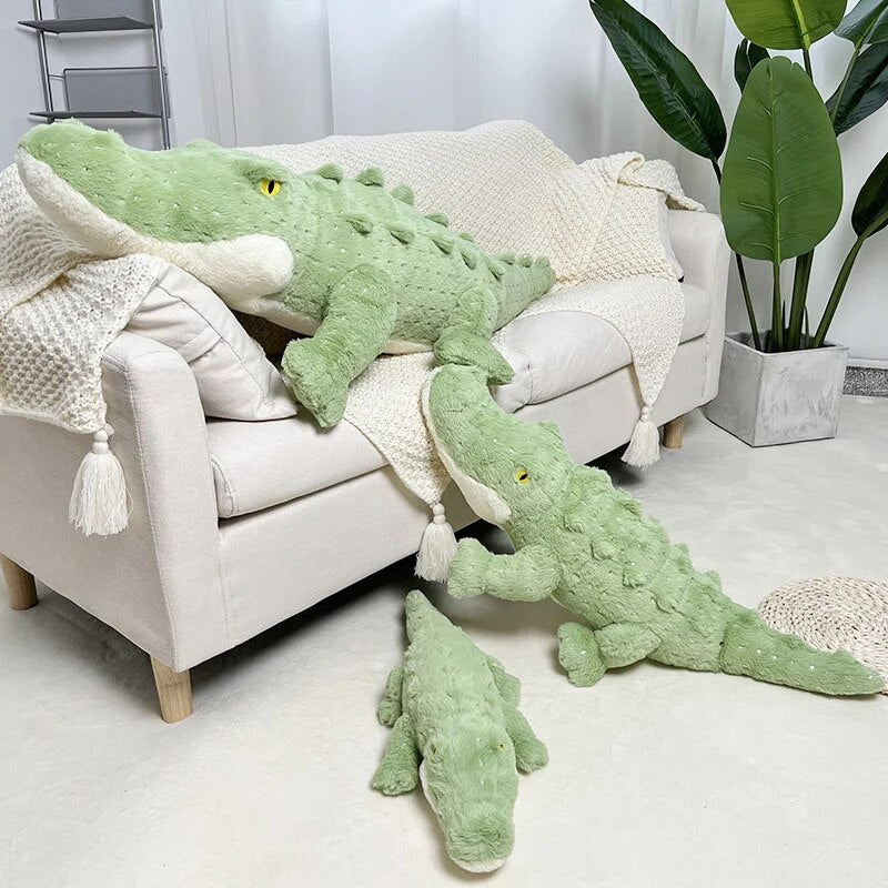 Jumbo Green Crocodile Plushie, 1.8-3.8' | 55-115 cm — image 3