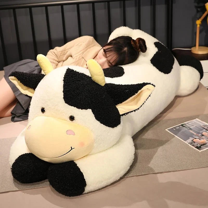 Jumbo Lounging Dairy Cow Plushie, 4 Colors, 35-43" | 90-110 cm — image 1