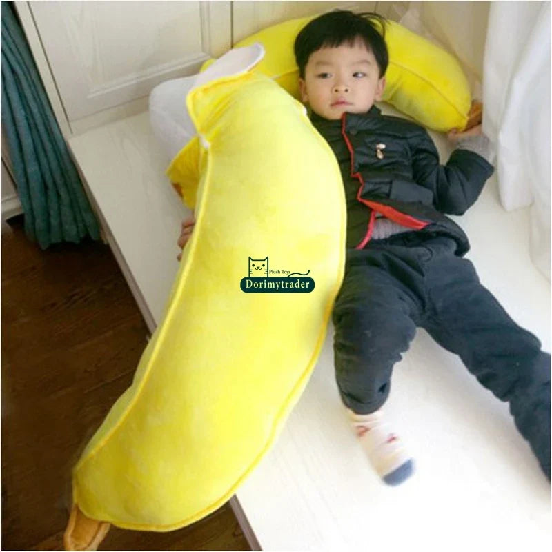 Jumbo Peeled Banana Plushie – 100 cm / 39" - Giant Plush Toy Food Body Pillow — image 2