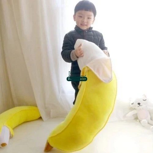 Jumbo Peeled Banana Plushie – 100 cm / 39" - Giant Plush Toy Food Body Pillow — image 5