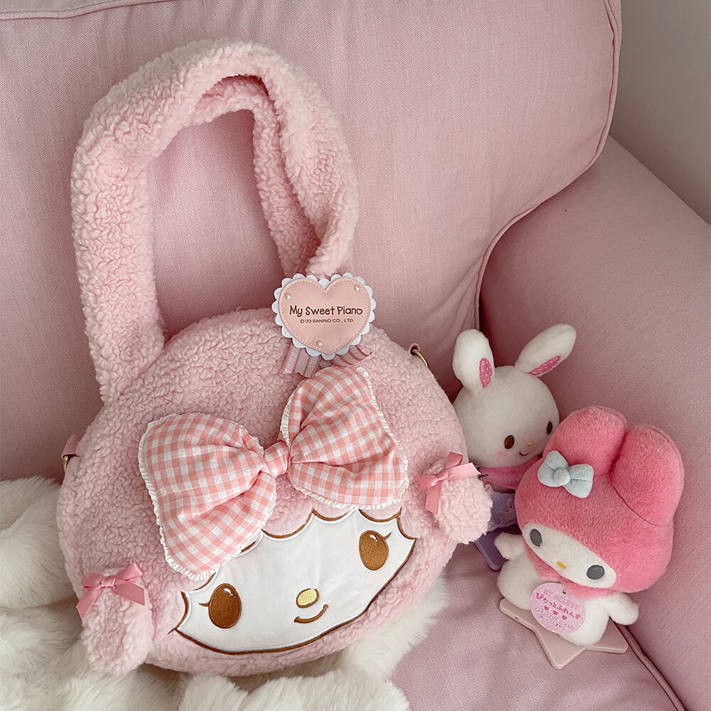 My Sweet Piano Face Lambwool Plush Bag — image 3