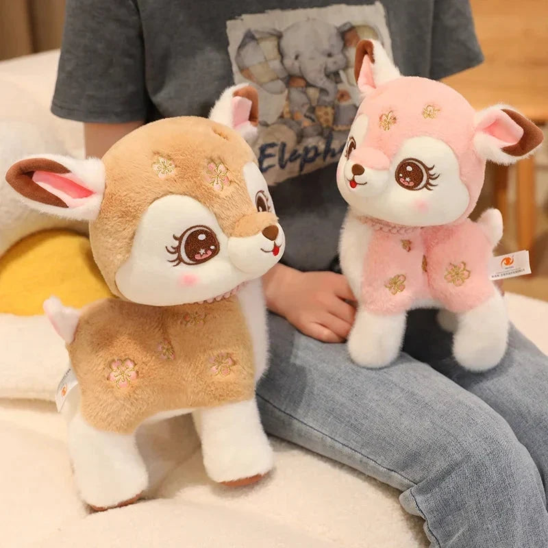 Blossom & Maple Kawaii Pink Brown Deer Plushies — image 11
