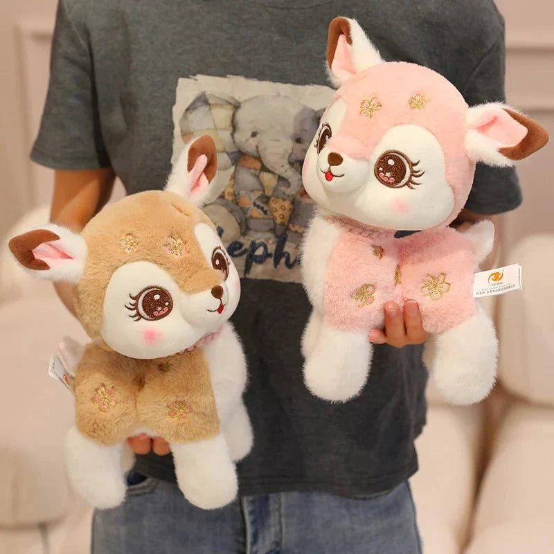 Blossom & Maple Kawaii Pink Brown Deer Plushies — image 12