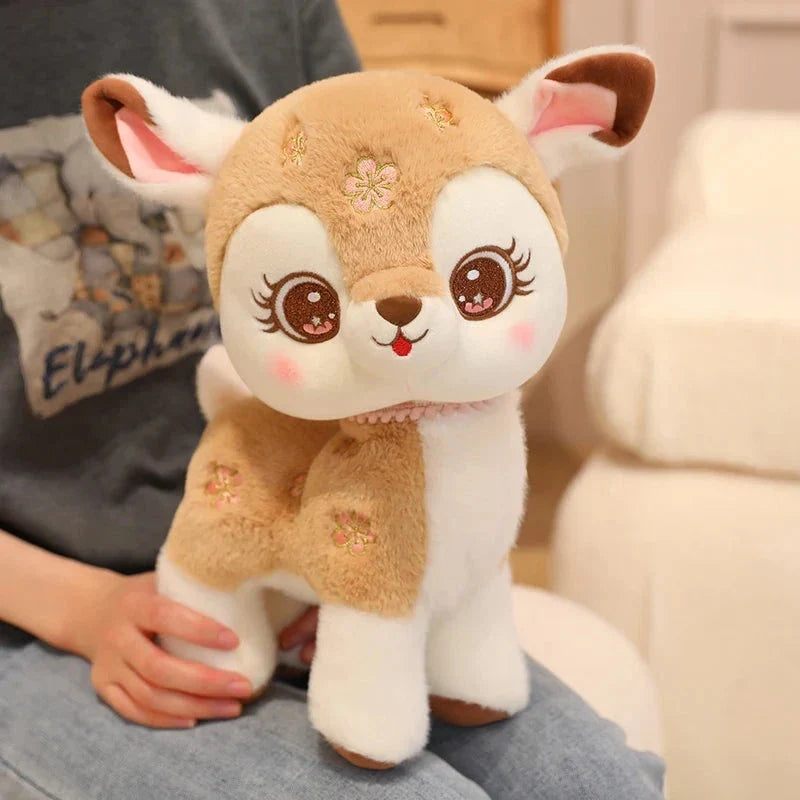 Blossom & Maple Kawaii Pink Brown Deer Plushies — image 9