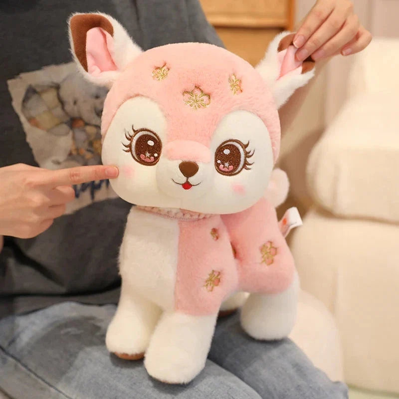 Blossom & Maple Kawaii Pink Brown Deer Plushies — image 10