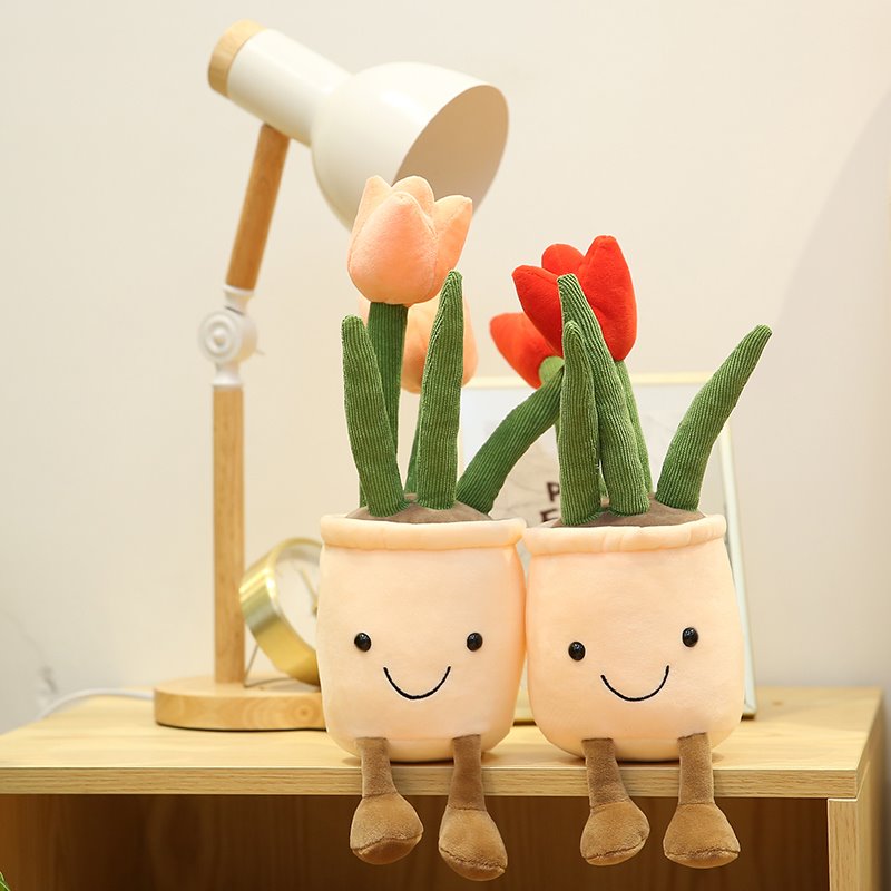 Bubbly Tulip Flower Pot Plush — image 2