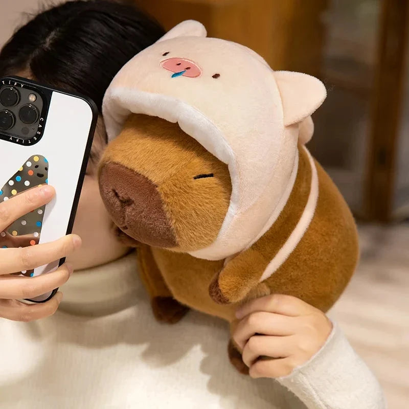 Capybara Animal Cosplay Hat Plushies — image 8